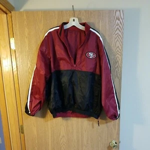 Chaqueta De Colección Starter Reversible San Francisco 49ers 1/2 Cremallera Satén Adulto L Usada en Excelente Condición - Imagen 1 de 7