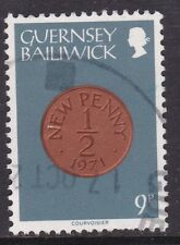 Guernsey 1979 Halp Penny Coin 9p Fine Used SG 185 VGC