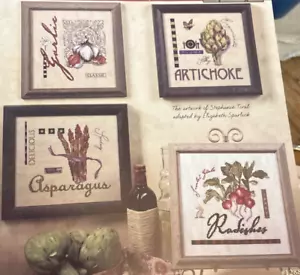 Rare Jeanette Crews Designs GOURMET GARDEN Cross Stitch 2005 Bk #1288 - Picture 1 of 7