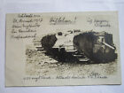Foto,Postkarte mit Engl.Tank Frankreich 1918
