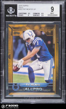 Pat McAfee RC BGS 9: 2015 Topps Gold Rookie Card Gisto /2015