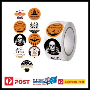 100pcs Halloween Cartoon Stickers Skull, Zombie Hands And Pumpkin Adhesive - Picture 1 of 2