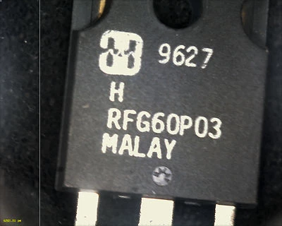 Harris RFG60P03 60A 30V avalanche protected P channel mosfet TO247  60P03 - Image 1 of 4