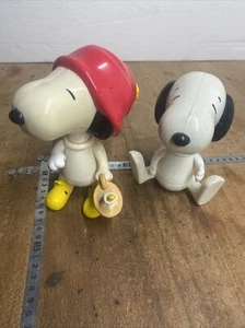 N.1 Lot 2 Figurines SNOOPY / Vintage 2000/ Mcdonald’s Jouet Anciens Figurine - Picture 1 of 5