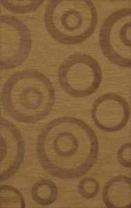 Yellow Transitional Bubbles Rings Area Rug Circles DV5 - Picture 1 of 35