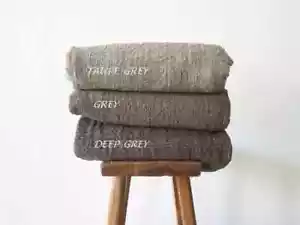 Graue King Überwurf Decke, handgewebter Überwurf, rustikale Wohnkultur, Boho Schlafzimmer - Bild 1 von 6