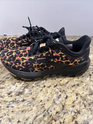 Brooks Launch 9 Zapatos Mujer Talla 8 Negro Leopardo Tenis para Correr Correr Gimnasio Foto 1 de 4