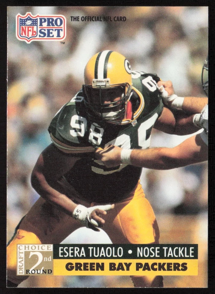 1991 Pro Set Esera Tuaolo #764 Rookie Green Bay Packers - Image 1 of 2