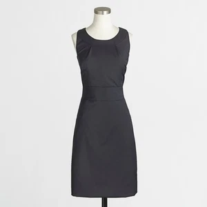 Neu mit Etikett J. Crew Suiting Damen Größe 6 schwarz 100 % Wolle knielanges Etuikleid NEU - Bild 1 von 12
