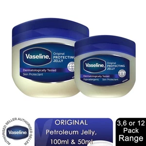 Vaseline Petroleum Jelly, Original, Pack of 3, 6 or 12, 50ml or 100ml - Picture 1 of 43