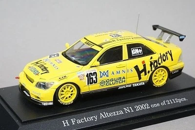 Toyota Altezza IS N1 2002 #163 amarillo 43518 LTD 2112 piezas EBBRO 1/43 H de fábrica Foto 1 de 3