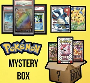 $99 Pokemon Mystery Box (2 PSA Graded Slabs + 3 pokemon Packs + 10 Rare Cards ) - Picture 1 of 1