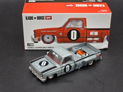Raw Chase MINI GT Kaido House Chevrolet Silverado Dually V2 Orange Square Body - Image 1 of 4