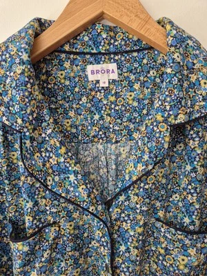 Brora Liberty Viscose Floral Short Sleeve Collared  Shirt Size 18 Immaculate  - Image 1 of 4