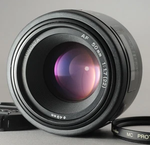 US Duty Paid N Mint Minolta 50mm F/1.7 AF Lens Black From Japan #4089 - Picture 1 of 14