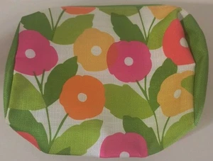 Clinique by Tracy Reese Floral Big Cosmetic Makeup Travel Bag 8"x6" - Picture 1 of 7