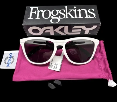 Oakley Frogskins Hybrid Sunglasses OO9289-0855 Matte White Prizm Gray with Pouch - Image 1 of 4