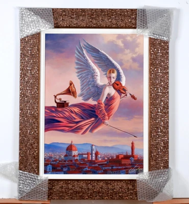 Michael Cheval Ángel del Renacimiento Firmado L.E. Sublimación de tinte enmarcado XXX1V/CC Foto 1 de 4