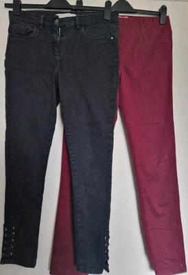 TWO PAIRS JEANS SIZE 12 - Image 1 of 4