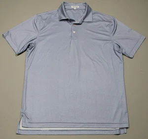Peter Millar Polo Shirt Mens Medium Blue Summer Comfort Golf Stretch Performance - Picture 1 of 9