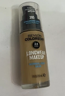 395 Deep Honey. Normal -Dry.Revlon Colorstay Foundation  24hrs Longwear Makeup - Image 1 of 2