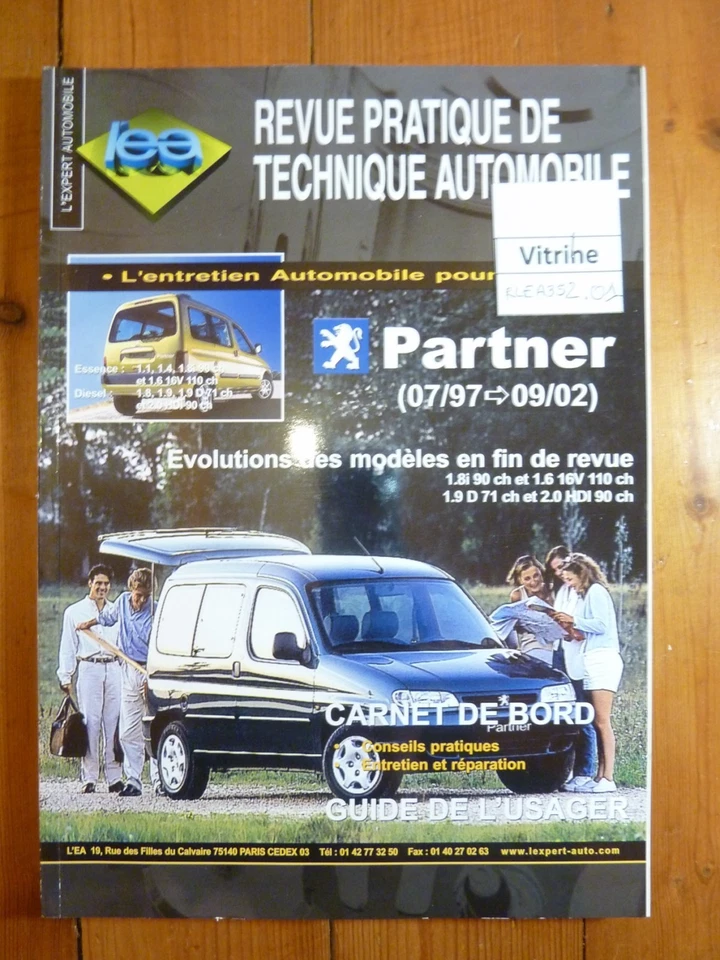 Partner 97-02 Revue Technique Peugeot Etat - Bon Etat Occasion - Photo 1/1