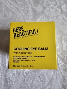 Here Beautiful bálsamo refrescante para ojos con pepino - 0,5 oz - Imagen 1 de 3