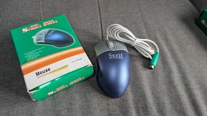 Retro Vintage Serif Wheel 3 Button Mouse Mice PS/2 - Picture 1 of 7