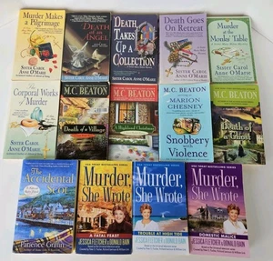 14 Book Mixed Lot Cozy Mysteries Murder She Wrote / Sister Mary Helen Series - Picture 1 of 19