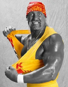 Hulk Hogan Metallic Spotlight edit 11x14 photo WWE comes with a top loader.  - Picture 1 of 1