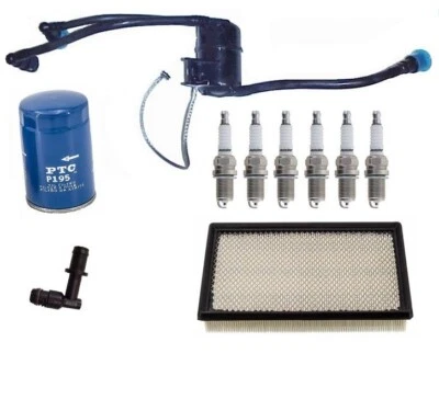 Liberty 3.7L 02-03 Fuel Filter Assembly Oil & Air Filter PCV Platinum Plugs 10pc - Image 1 of 4