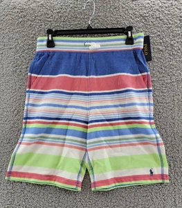 Polo Ralph Lauren Striped Cotton Mesh Shorts Boy's L(14-16) Multi w/ Pockets - Picture 1 of 15