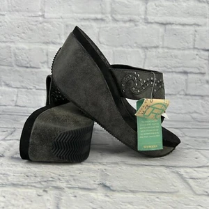 Sandalias Roper West Wedge Arizona Gina Eve para mujer talla 9 sin cordones de cuero marrón - Imagen 1 de 14