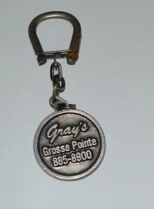 VTG 1960s Advertising Keychain Gray's Gross Pointe MI Try Us You'll Like Us - Picture 1 of 2