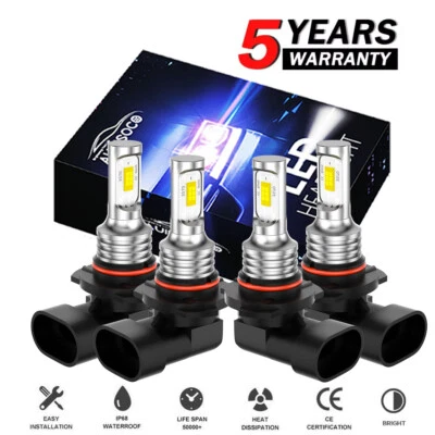 Faro LED haz alto/bajo 9005 bombillas 6000 k para Kia Optima 2016-2018 2019 2020 Foto 1 de 4