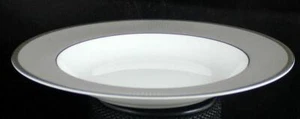 Christofle METROPOLIS GRAY (METALLIC) Rim Soup Bowl GREAT CONDITION - Picture 1 of 5