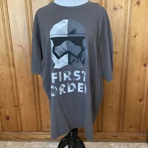 Star Wars Hombre Camiseta Primer Orden GEO Stormtrooper Casco Gris XXL - Imagen 1 de 6