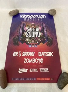 Bassrush Massive Poster 2015 Safe In Sound Bro Safari Datsik Zomboy EDM Rave - Picture 1 of 9
