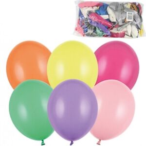 70 Ballons Baudruche Gonflables 24cm Multicolores Décoration Fête Anniversaire