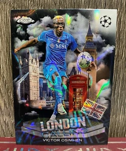 2023-24 TOPPS Cromo UEFA NAPOLI FC Victor Osimhen LAVA NEGRA 🖤 - Imagen 1 de 2