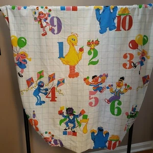 Stevens Sesame Street Numbers Fitted Twin Sheet Characters Muppets Vintage - Picture 1 of 15