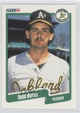 1990 Fleer Printed in Canada Todd Burns #2