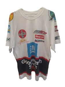 VTG 90s Dale Earnhardt GM Goodwrench Plus All Over Print Graphic T-Shirt L?