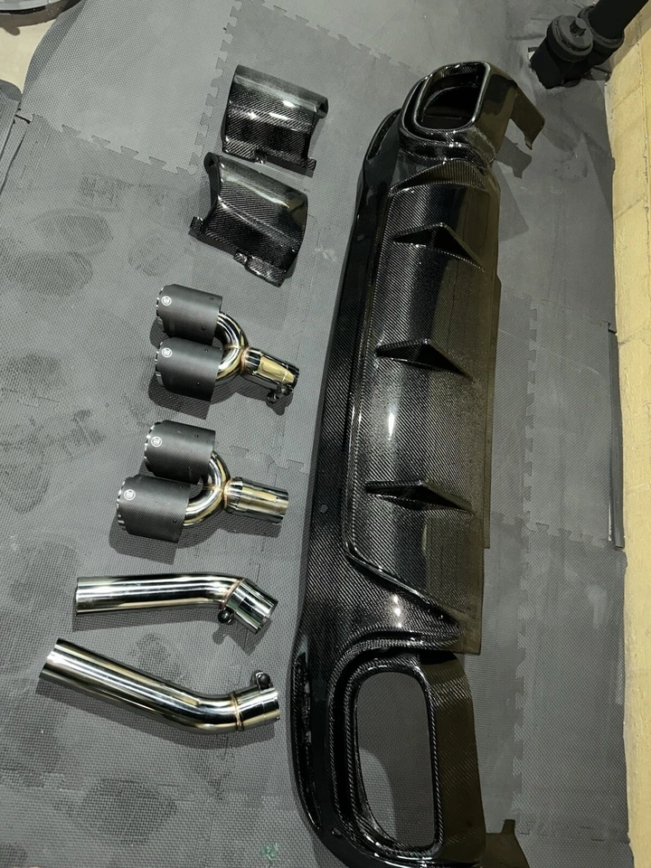Gle 53/63 Amg SUV Carbon Fiber Diffuser With Brabus Exhaust Tips READY TO SHIP  - Image 1 of 4