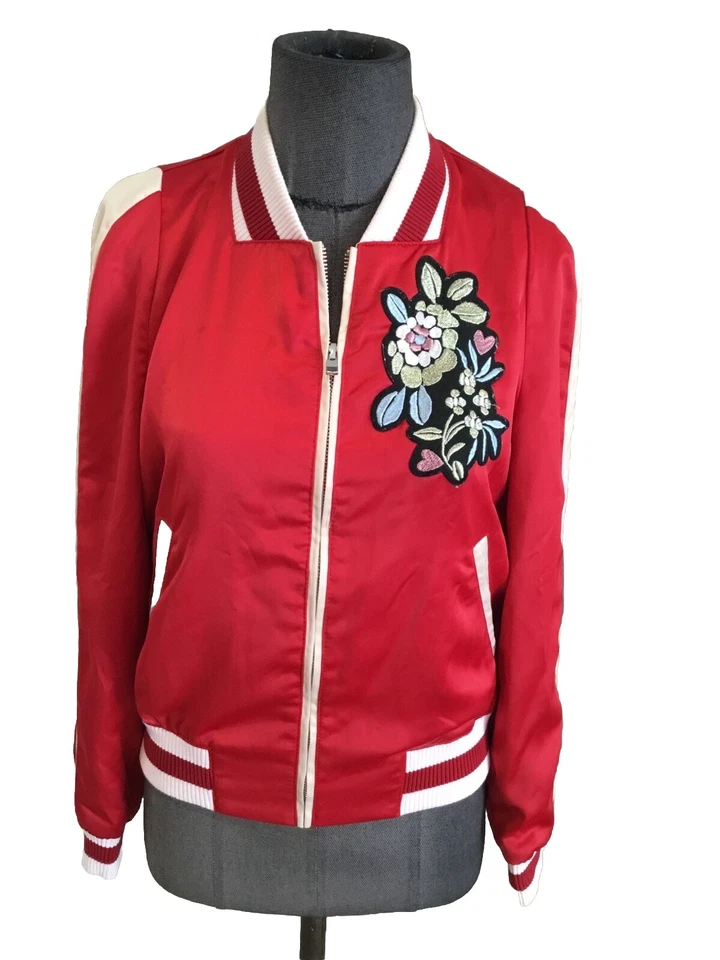 Superbe Blouson Teddy Rouge Modèle Bob Maje 38 Jamais Porté  - Photo 1/4