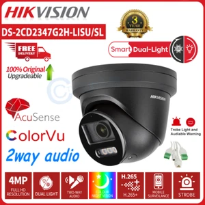 Hikvision 4MP ColorVu Hybrid Light DS-2CD2347G2H-LISU/SL Alarm Camera 2way Audio - Bild 1 von 18