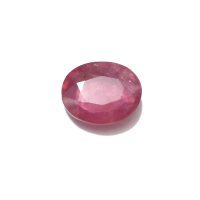 Beautiful Huge 3.75 Crt Glass Field Ruby Rare Faceted Oval Shape Loose Gemstone - Image 1 of 4