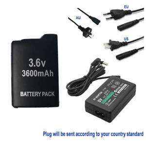FOR SONY PSP 1000 1001 Extended Battery +5V AC Adapter Home Charger Power Supply
