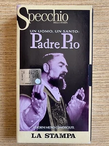 VHS - PADRE PIO UN UOMO UN SANTO - EDIZIONE LA STAMPA - RI-REGISTRATO DA TV - Photo 1/3