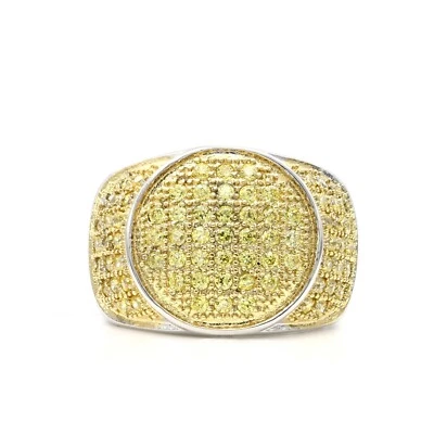 Stainless Steel 316 Pave Men's Square shape CZ SET Pinky Ring - Image 1 of 4